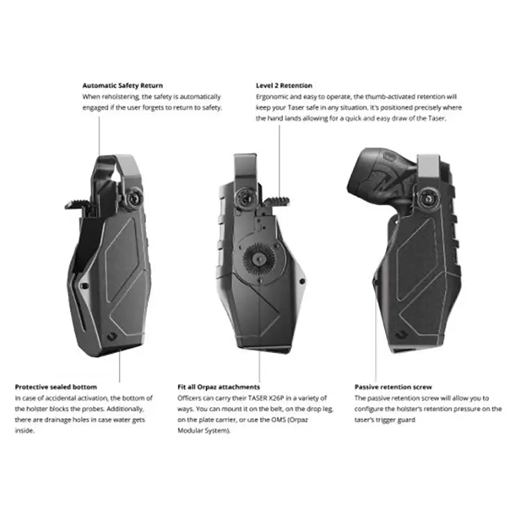 נרתיק טקטי לטייזר Orpaz Taser Holster Axon X26P - ORPAZ - נרתיק טקטי לטייזר Orpaz Taser Holster Axon X26P - Time to EDC - Store -