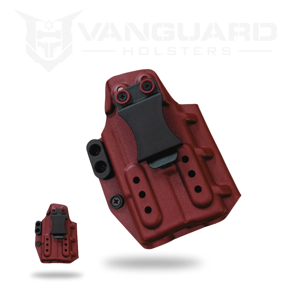 נרתיק אמצעים פנימי בהתאמה אישית לאקדחי גלוק 19 ורמון עם פנס Baldr Mini/S - VANGUARD - נרתיק אמצעים פנימי בהתאמה אישית לאקדחי גלוק 19 ורמון עם פנס Baldr Mini/S - Time to EDC.com -