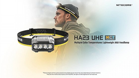 פנס ראש טקטי Nitecore HA23-UHE – עוצמה של 600 לומן עם סוללות AAA - NITECORE - Nitecore HA23-UHE – פנס ראש קל לקמפינג ושטח | 600 לומן - Time to EDC.com -