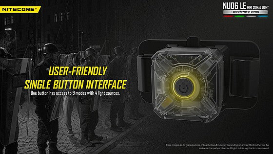 פנס זיהוי טקטי Nitecore NU06LE - תאורת צקלקה צבעונית לחיבור מולי - NITECORE - Nitecore NU06LE – פנס זיהוי טקטי צבעוני לחיבור בקסדה - Time to EDC.com -