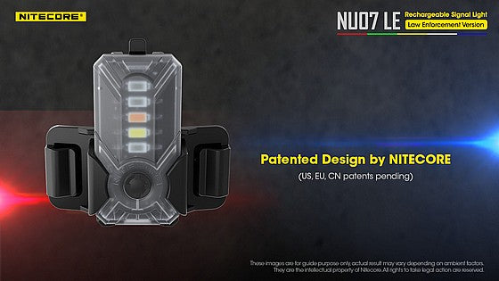 פנס צקלקה טקטי חכם Nitecore NU07LE - זיהוי כוחות עם קליפס - NITECORE - פנס צקלקה טקטי חכם Nitecore NU07LE - זיהוי כוחות עם קליפס - Time to EDC.com -