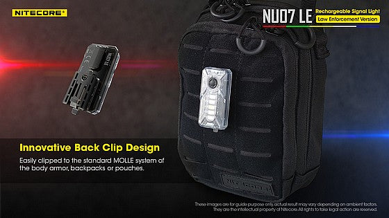 פנס צקלקה טקטי חכם Nitecore NU07LE - זיהוי כוחות עם קליפס - NITECORE - פנס צקלקה טקטי חכם Nitecore NU07LE - זיהוי כוחות עם קליפס - Time to EDC.com -