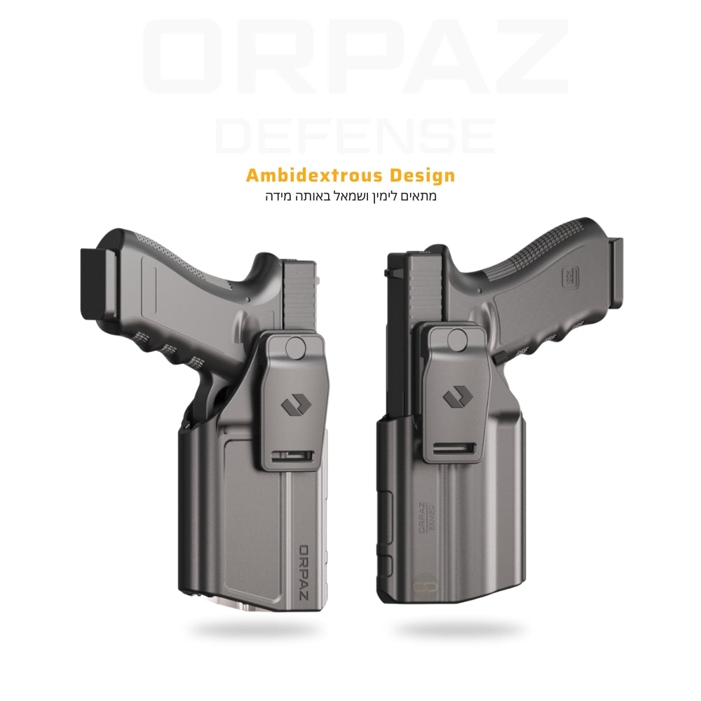 נרתיק פנימי תואם לאקדח עם פנס – Orpaz EVOX | Compact Light-Bearing IWB Holster - ORPAZ - נרתיק פנימי תואם לאקדח עם פנס – Orpaz EVOX | Compact Light-Bearing IWB Holster - Time to EDC.com -