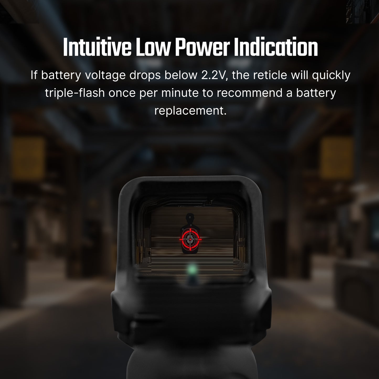 Osight C – חלון גדול 0.95″×0.75″ ורשת 3 MOA/32 MOA | timetoedc.com