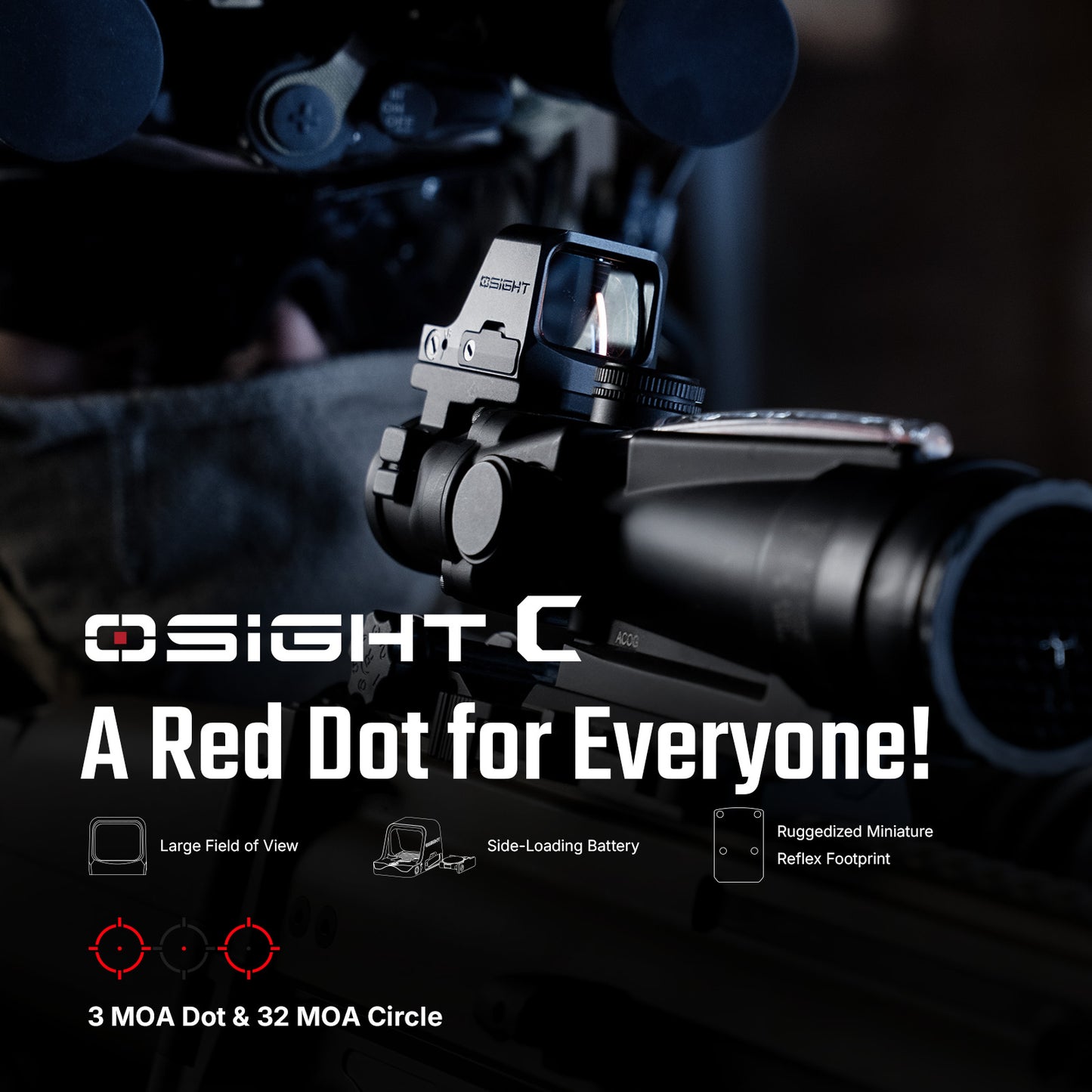 Osight C – מגירת סוללה צדדית CR1632 | timetoedc.com