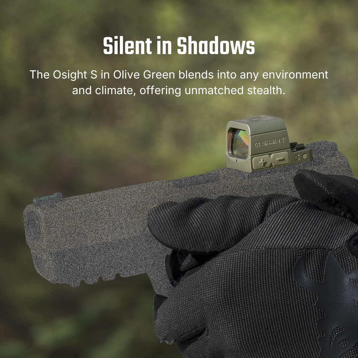 כוונת רד־דוט מרובת־רטיקל סגורה Olive Green | Osight S