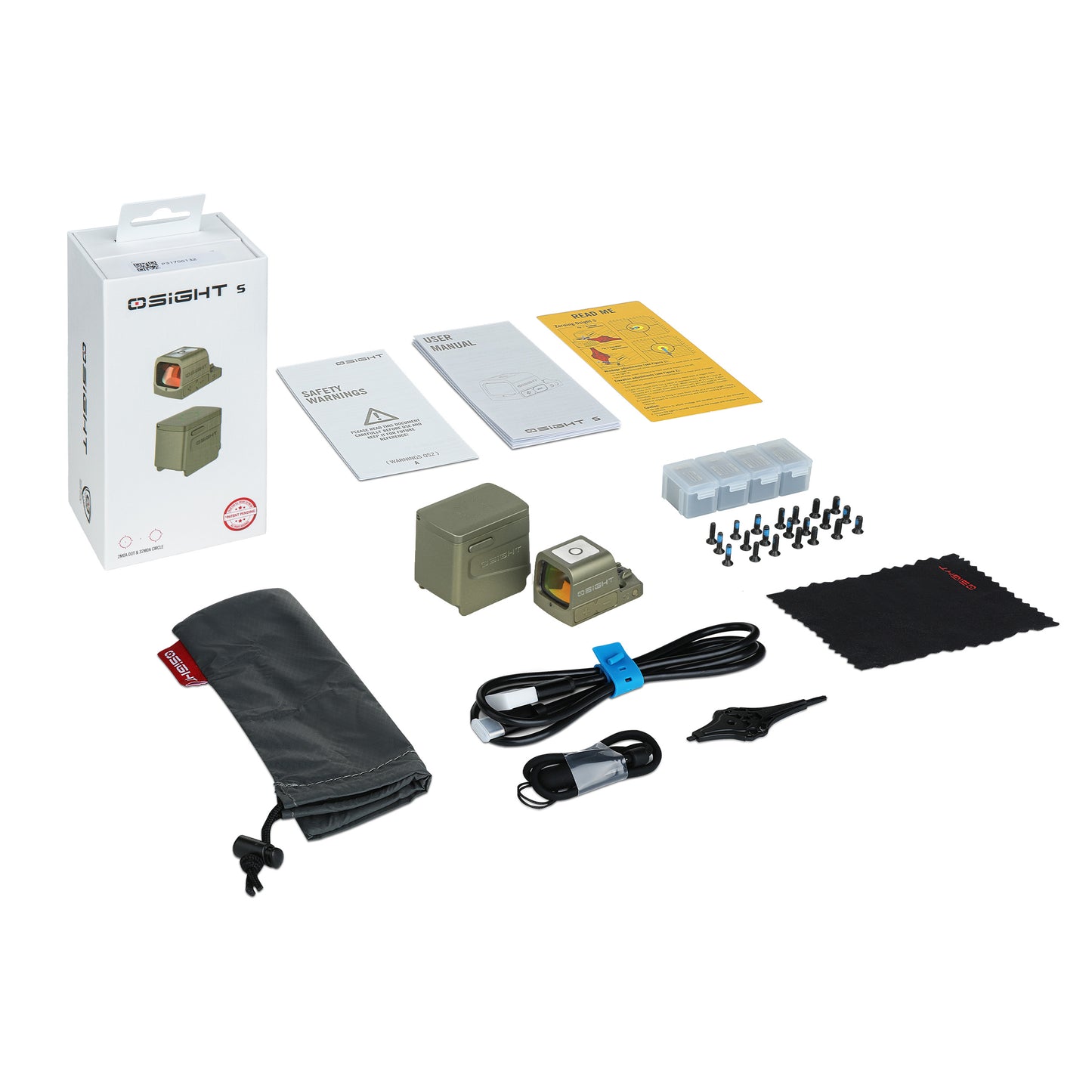 Osight S Olive Green – אריזה ותכולה | timetoedc.com