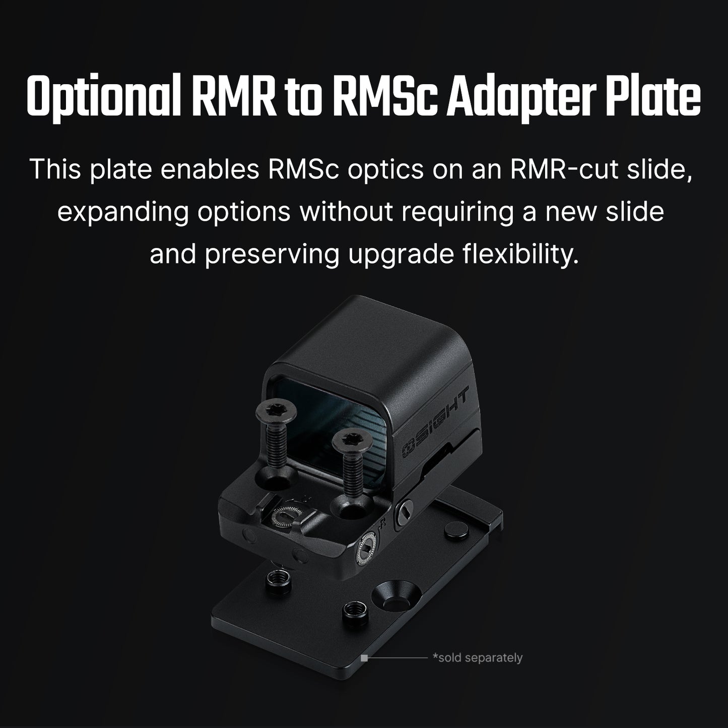 Osight SE – כוונת רד־דוט סגורה עם תושבת RMSc וסוללה מתחלפת