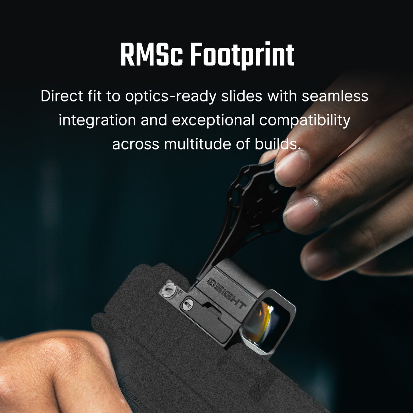 Osight SE – כוונת רד־דוט סגורה עם תושבת RMSc וסוללה מתחלפת