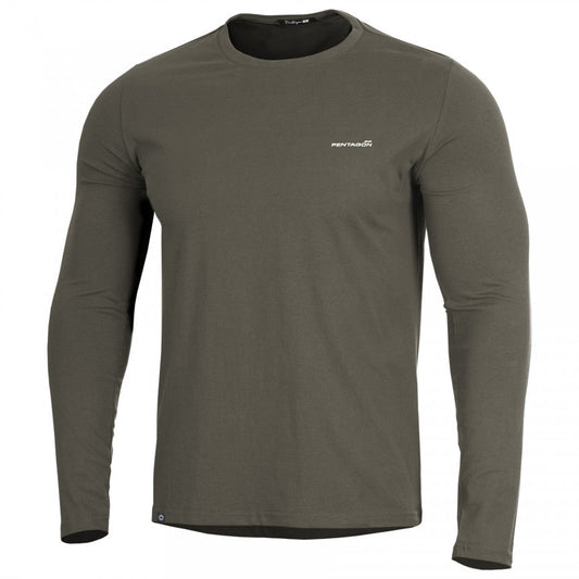 Pentagon Ageron 2.0 Long Shirt RAL 7013 חזית – חולצה ארוכה | timetoedc.com