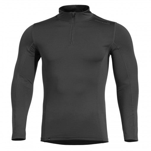 Pentagon Pindos 2.0 Thermal Under Shirt Black חזית – חולצת בסיס תרמית | timetoedc.com