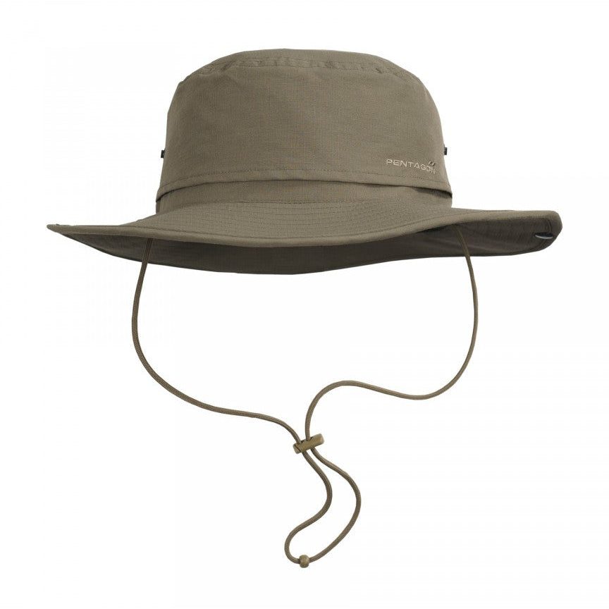 כובע Roo Safari Bush Hat – צבע RAL7013 במבט צד | timetoedc.com