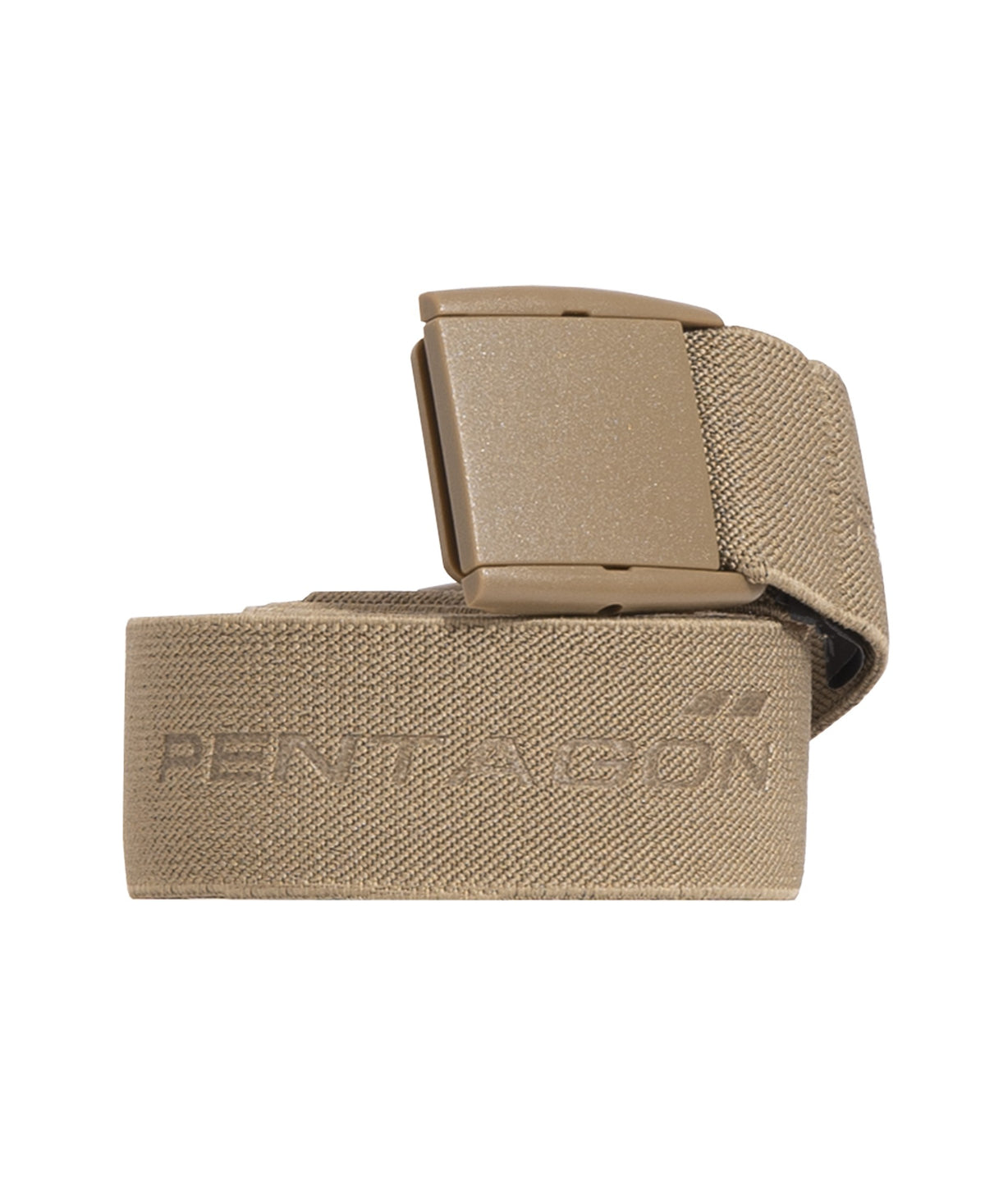 חגורה אלסטית Pentagon Hemantas בצבע מדברי עם אבזם שחרור מהיר