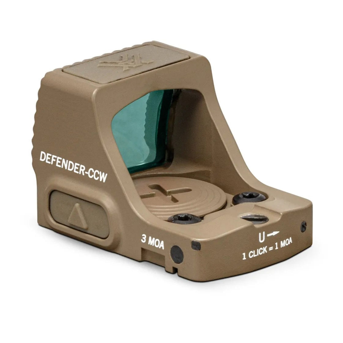 כוונת השלכה Vortex Defender CCW Desert Tan 3 MOA חתך RMSc | timetoedc.com