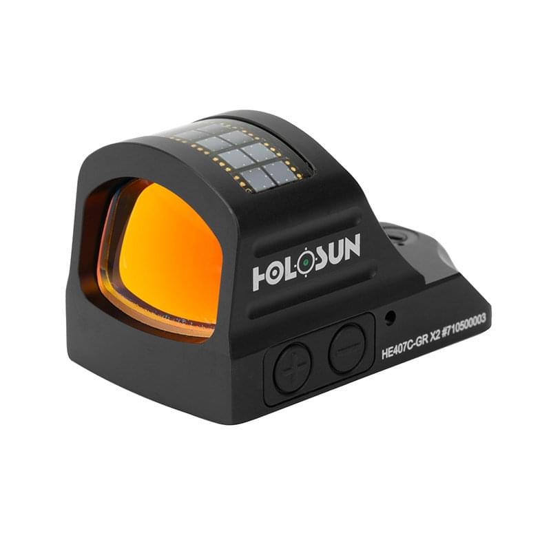 כוונת השלכה HOLOSUN נקודה ירוקה HE407C-GR X2 - HOLOSUN - כוונת השלכה HOLOSUN נקודה ירוקה HE407C-GR X2 - Time to EDC.com -