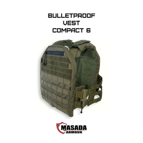 אפוד טקטי Masada Armour Compact 6 מנשא פלטות מיגון - ציוד מיגון מקצועי