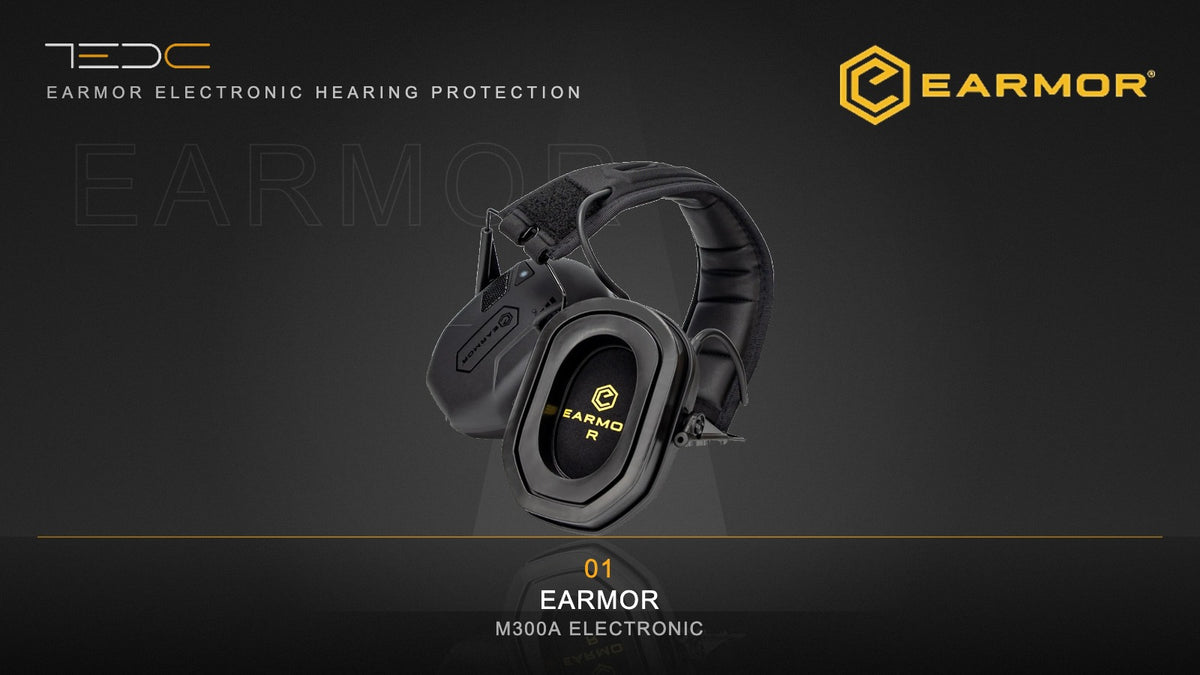 אוזניות מגן אלקטרוניות Earmor M300A. ציוד בלבד, לא כולל נשק