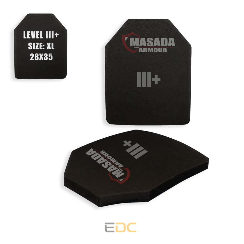 פלטת מיגון בליסטית Level III+ SAPI PLATE STA | פלטה קרמית | Masada Armour -  MASADA Armour -  פלטת מיגון בליסטית Level III+ SAPI PLATE STA | פלטה קרמית | Masada Armour -  Time to EDC.com -  