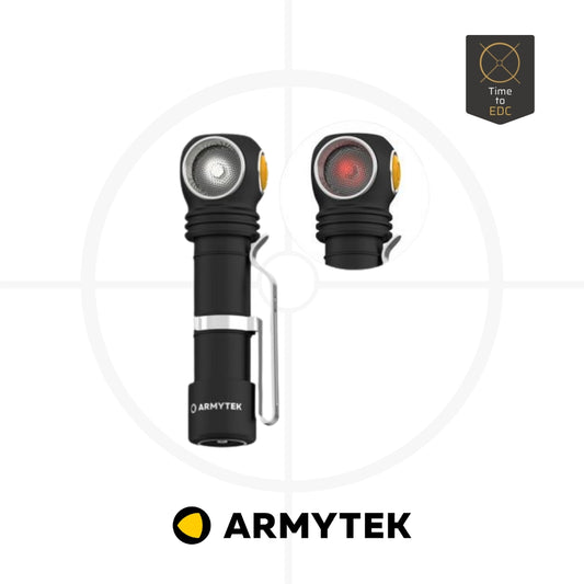 Armytek Wizard C2 WR Magnet USB – פנס ראש עם אור אדום ולבן, טעינה מגנטית -  ARMYTEK -  Armytek Wizard C2 WR Magnet USB – פנס ראש עם אור אדום ולבן, טעינה מגנטית -  Time to EDC.com -  