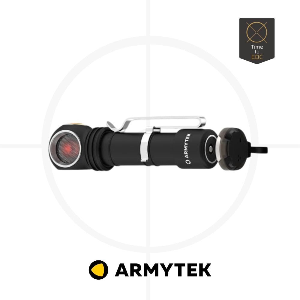 Armytek Wizard C2 WR Magnet USB – פנס ראש עם אור אדום ולבן, טעינה מגנטית -  ARMYTEK -  Armytek Wizard C2 WR Magnet USB – פנס ראש עם אור אדום ולבן, טעינה מגנטית -  Time to EDC.com -  