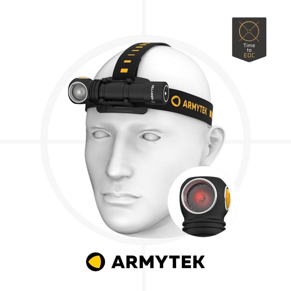Armytek Wizard C2 WR Magnet USB – פנס ראש עם אור אדום ולבן, טעינה מגנטית -  ARMYTEK -  Armytek Wizard C2 WR Magnet USB – פנס ראש עם אור אדום ולבן, טעינה מגנטית -  Time to EDC.com -  