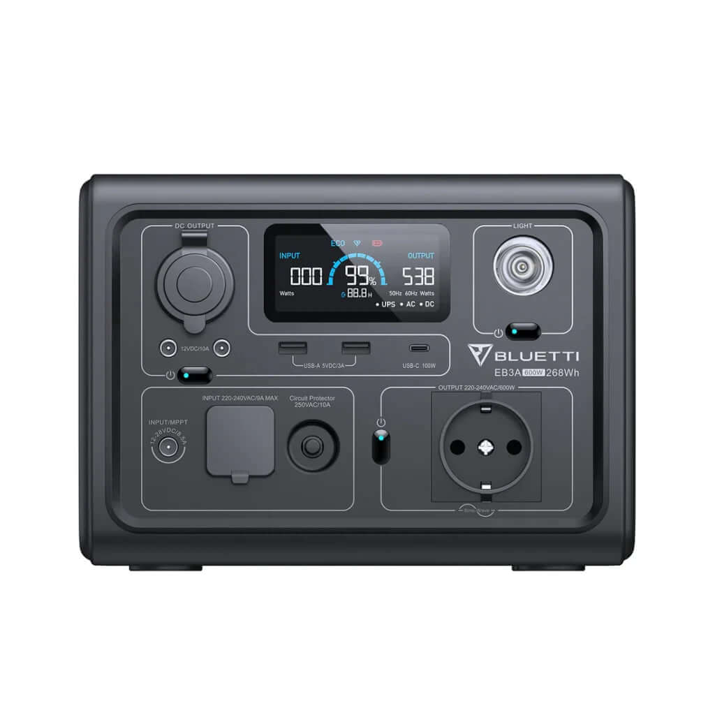 תחנת כוח ניידת | BLUETTI EB3A | 600W 268Wh -  BLUETTI -  תחנת כוח ניידת BLUETTI EB3A | 600W 268Wh -  Time to EDC.com -  