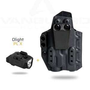 ערכת Vanguard IWB כולל נרתיק לגלוק 19 או 45 ופנס Olight PL-X - תואם צד ימין