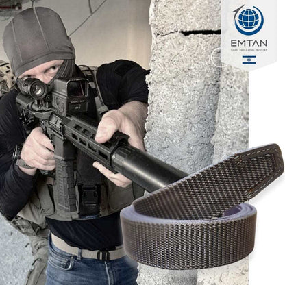 חגורה חצי קשיחה לנשק TACTICAL EDC BELT במגוון צבעים -  EMTAN -  חגורה לנשק טקטית TACTICAL EDC BELT | חזקה ומדויקת לנשיאה יומיומית -  Time to EDC.com -  