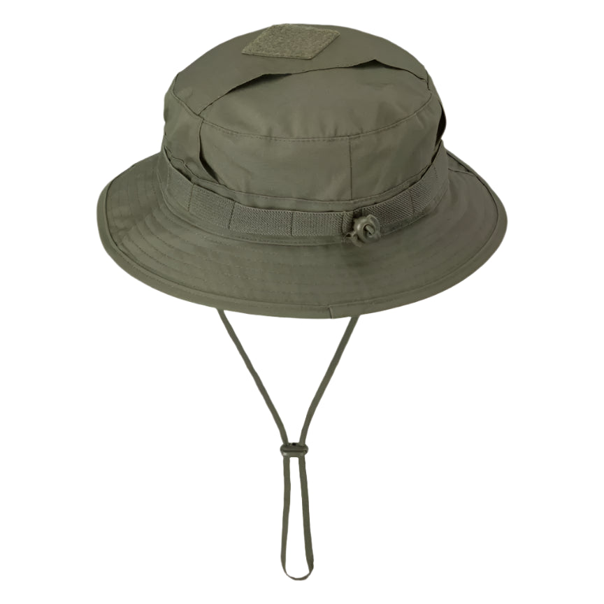 כובע טקטי Helikon-Tex CPU בזווית תלת-ממדית, כולל רצועת MOLLE וסגירה אחורית