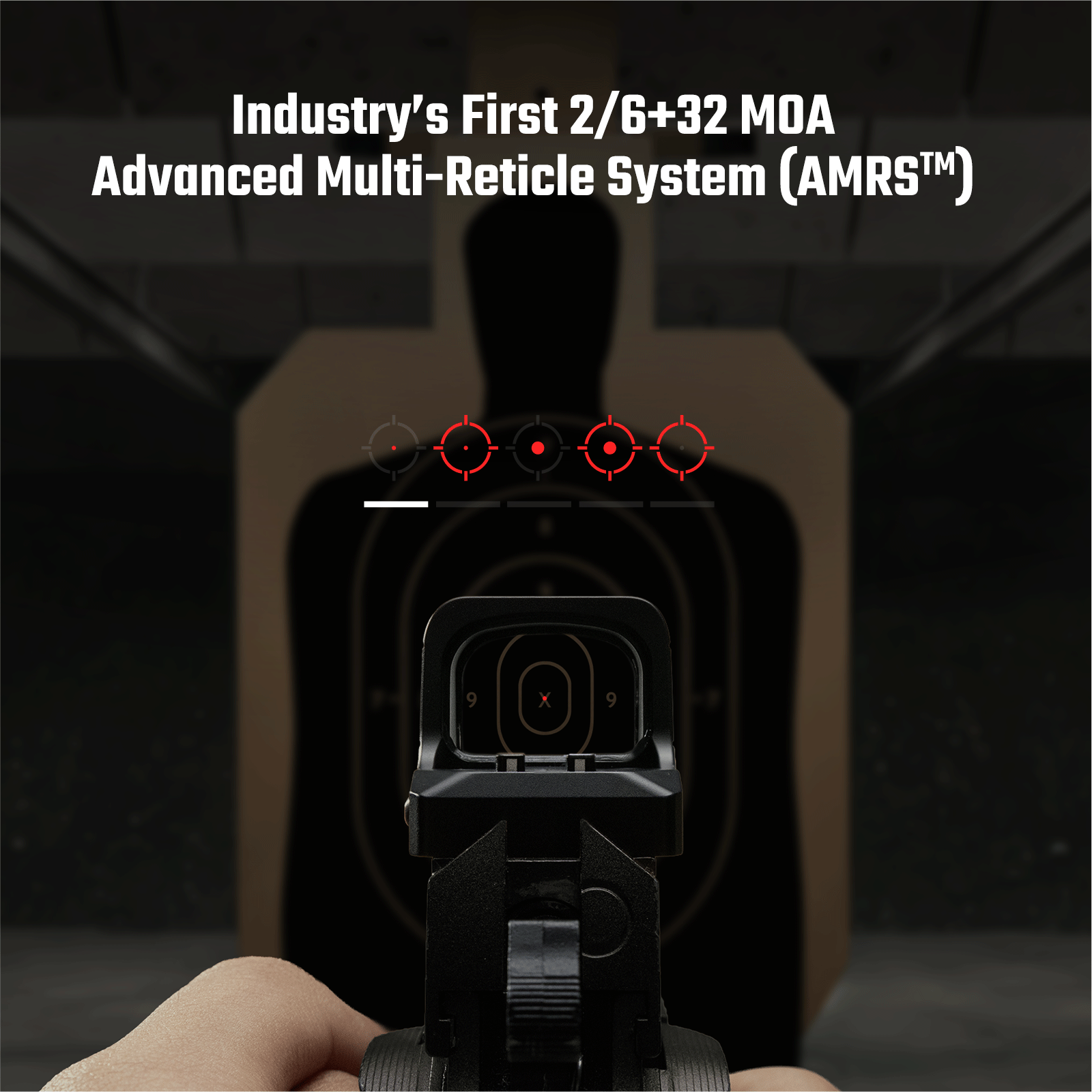 כוונת השלכה סגורה Osight XE | תואם לחיתוך RMR וסוללת צד AMRS