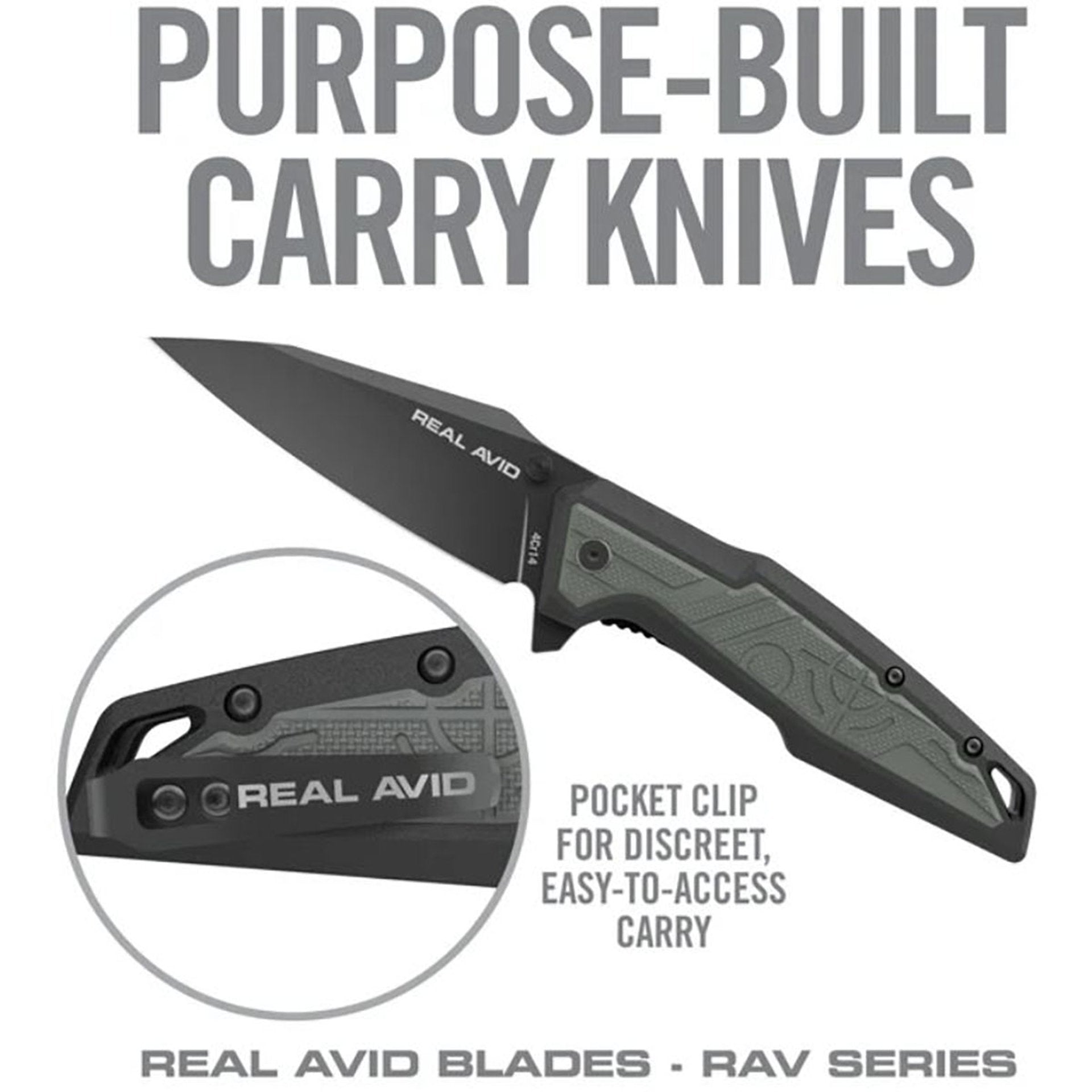 אולר EDC מתקפל RAV-1 Real Avid | פלדת 4Cr14 ועמידות גבוהה