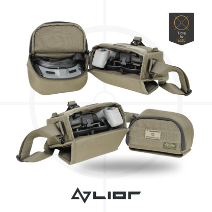 תיק טקטי נשיאה ופריסה מהירה לרחפן Lior tac | DJI AVATA -  LIORTAC -  תיק טקטי מהיר ל-DJI Avata | Lior Tactical | פתרון נשיאה חכם לרחפן -  Time to EDC.com -  
