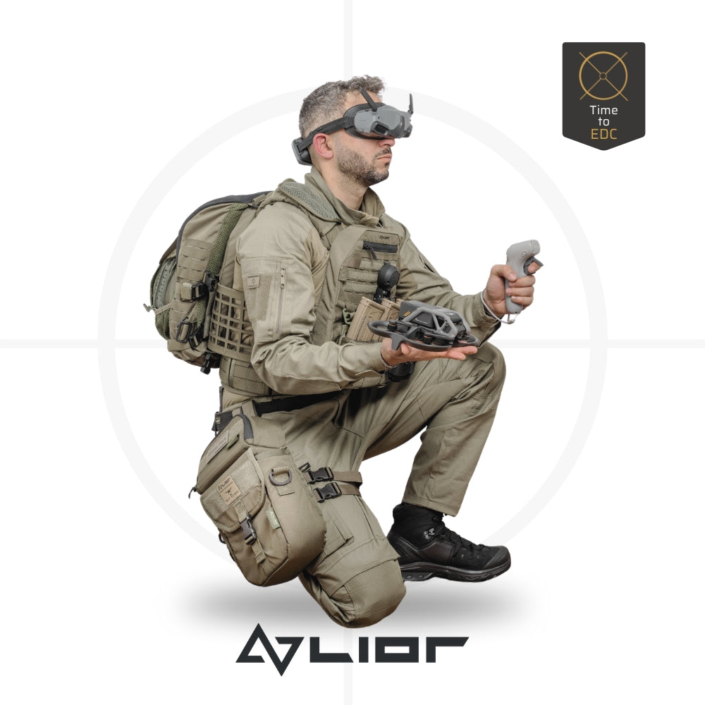 תיק טקטי נשיאה ופריסה מהירה לרחפן Lior tac | DJI AVATA -  LIORTAC -  תיק טקטי מהיר ל-DJI Avata | Lior Tactical | פתרון נשיאה חכם לרחפן -  Time to EDC.com -  