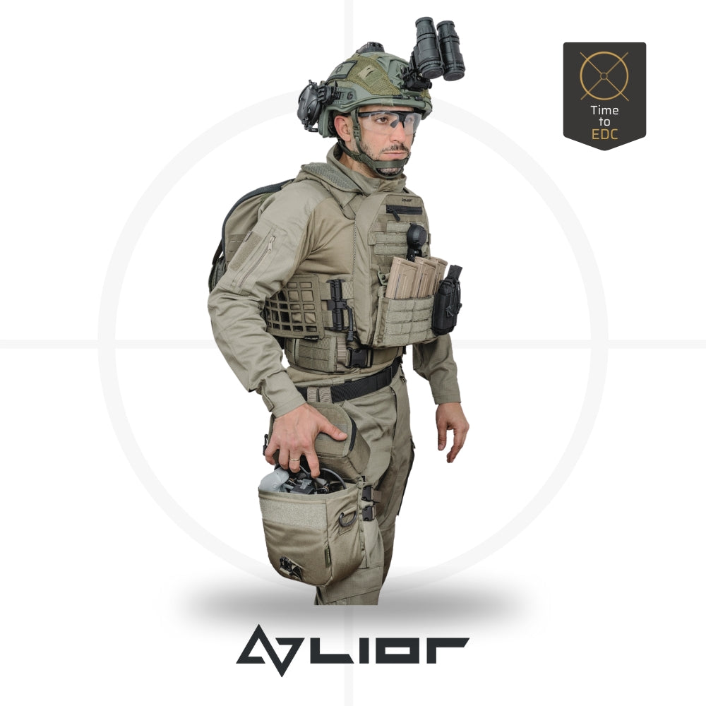 תיק טקטי נשיאה ופריסה מהירה לרחפן Lior tac | DJI AVATA -  LIORTAC -  תיק טקטי מהיר ל-DJI Avata | Lior Tactical | פתרון נשיאה חכם לרחפן -  Time to EDC.com -  