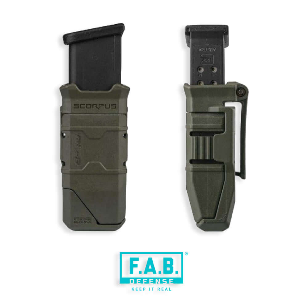 פונדה למחסנית בודדת F.A.B. QL-9 שחור -  FAB defense -  פונדה למחסנית בודדת F.A.B. QL-9 שחור -  Time to EDC.com -  