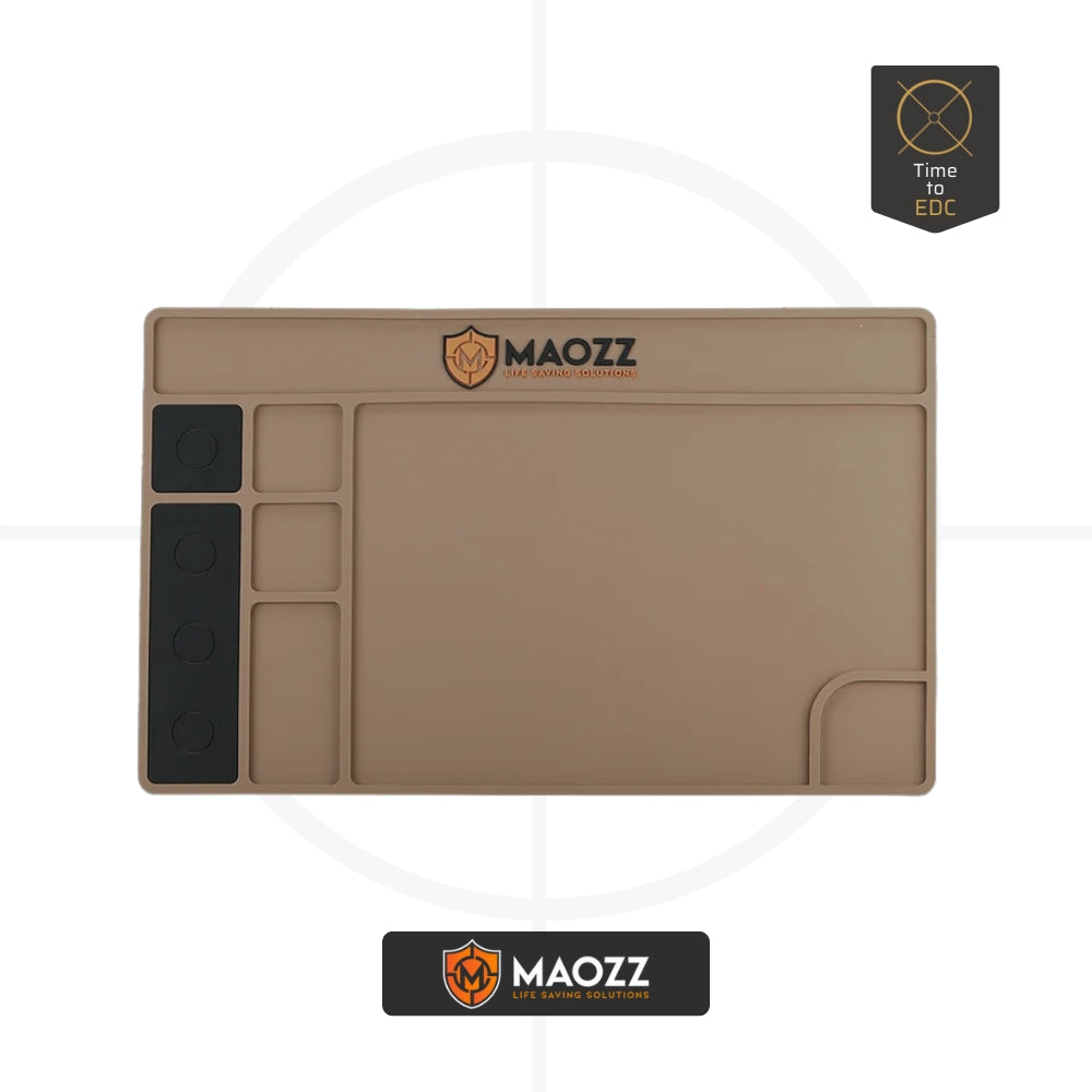 משטח סיליקון לניקוי אקדח | MAOZZ | Cleaning Mat -  MAOZZ -  משטח סיליקון לניקוי אקדח | MAOZZ | Cleaning Mat -  Time to EDC.com -  
