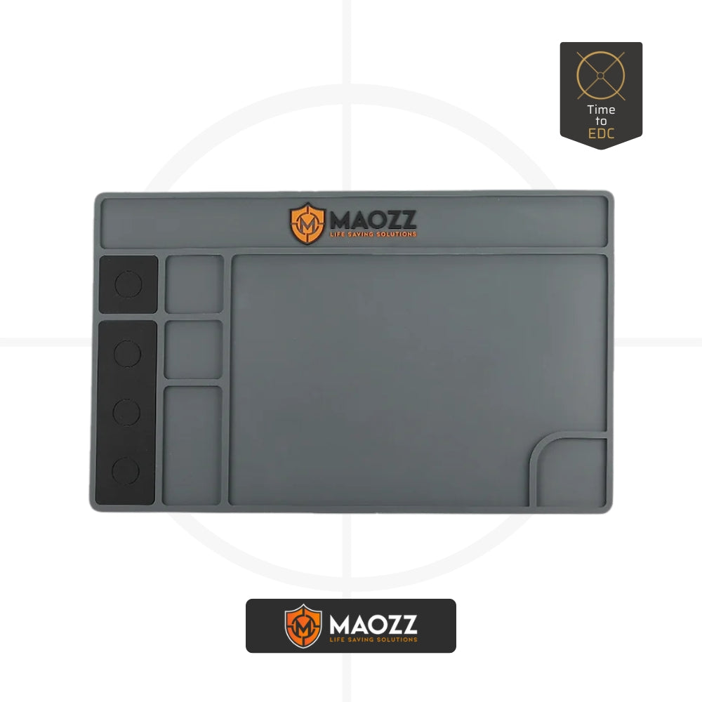 משטח סיליקון לניקוי אקדח | MAOZZ | Cleaning Mat -  MAOZZ -  משטח סיליקון לניקוי אקדח | MAOZZ | Cleaning Mat -  Time to EDC.com -  
