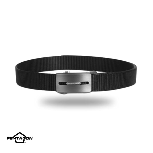 חגורה Pentagon Regal 35mm | חגורה טקטית אלגנטית אבזם כסוף -  PENTAGON -  חגורה Pentagon Regal 35mm – חגורה טקטית אלגנטית עם אבזם כסוף -  Time to EDC.com -  