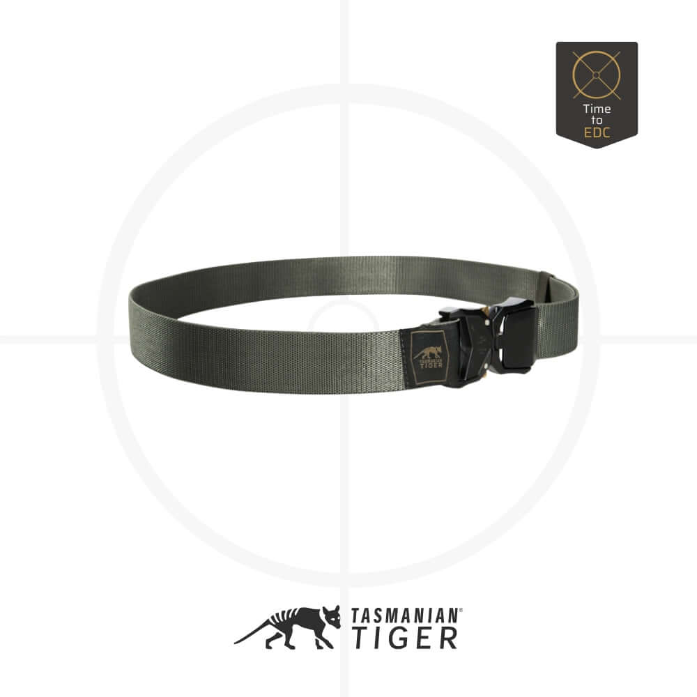 חגורה | QR Stretch Belt 38mm | Tasmanian Tiger -  TASMANIAN TIGER -  חגורה טקטית ירוקה | TT QR Stretch Belt 38mm -  Time to EDC.com -  
