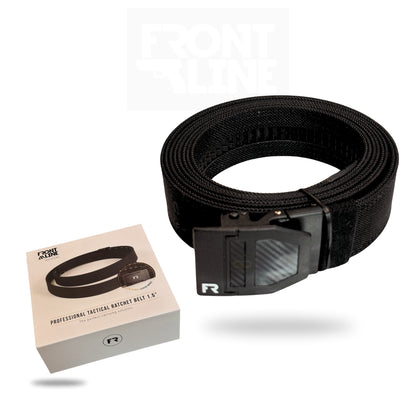 חגורת ראצ'ט FRONTLINE Carbon Deluxe – רצועת קורדורה קשיחה | timetoedc.com
