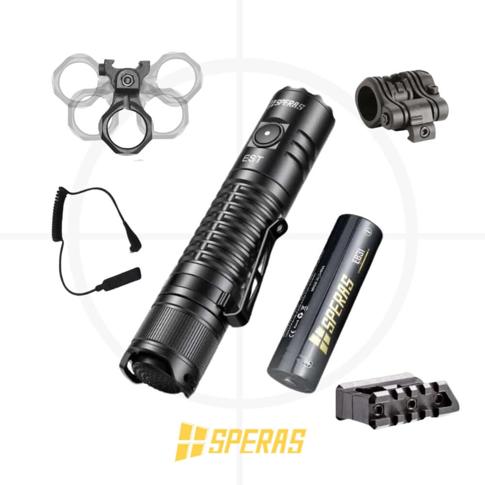 פנס 1900 לומן | SPERAS EST+ PTT| EDC -  SPERAS -  פנס 1900 לומן SPERAS EST+ PTT EDC -  Time to EDC.com -  