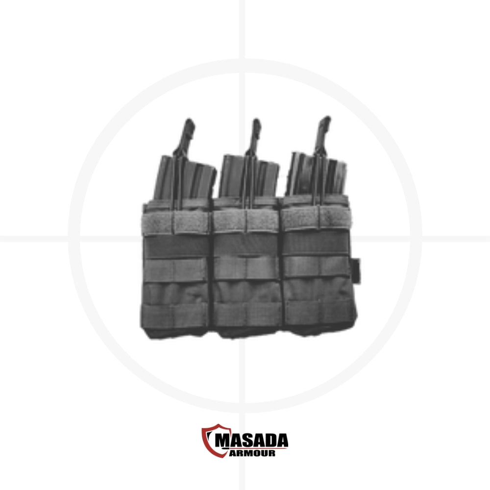 פאוץ' קנגורו משולש למחסניות 5.56 | Triple 5.56 Mag Pouch -  MASADA Armour -  פאוץ' קנגורו משולש למחסניות 5.56 | Triple 5.56 Mag Pouch -  Time to EDC.com -  
