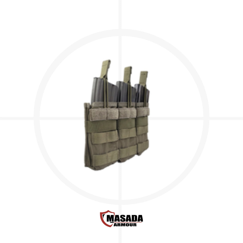 פאוץ' קנגורו משולש למחסניות 5.56 | Triple 5.56 Mag Pouch -  MASADA Armour -  פאוץ' קנגורו משולש למחסניות 5.56 | Triple 5.56 Mag Pouch -  Time to EDC.com -  