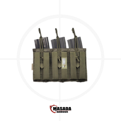 פאוץ' קנגורו משולש למחסניות 5.56 | Triple 5.56 Mag Pouch -  MASADA Armour -  פאוץ' קנגורו משולש למחסניות 5.56 | Triple 5.56 Mag Pouch -  Time to EDC.com -  