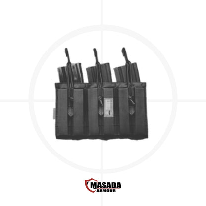 פאוץ' קנגורו משולש למחסניות 5.56 | Triple 5.56 Mag Pouch -  MASADA Armour -  פאוץ' קנגורו משולש למחסניות 5.56 | Triple 5.56 Mag Pouch -  Time to EDC.com -  