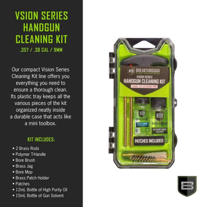 ערכת ניקוי Vision Series לאקדח | Breakthrough Clean – 9 מ"מ / .357 / .38 -  BREAKTROUGH -  ערכת ניקוי לאקדח Breakthrough Vision Series – 9 מ"מ / .357 / .38 -  Time to EDC.com -  
