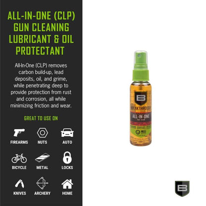 שמן ונוזל ניקוי לאקדח הכל באחד – Breakthrough Clean Battle Born CLP 60ml -  BREAKTROUGH -  שמן ונוזל ניקוי לאקדח הכל באחד – Breakthrough Clean Battle Born CLP 60ml -  Time to EDC - Store -  