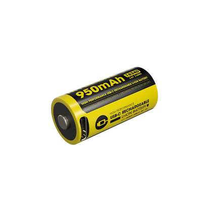 סוללת ליתיום נטענת Nitecore NL169R | USB-C 16340 950mAh