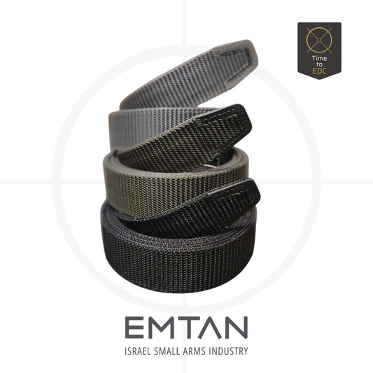 חגורה חצי קשיחה לנשק TACTICAL EDC BELT במגוון צבעים -  EMTAN -  חגורה לנשק טקטית TACTICAL EDC BELT | חזקה ומדויקת לנשיאה יומיומית -  Time to EDC.com -  