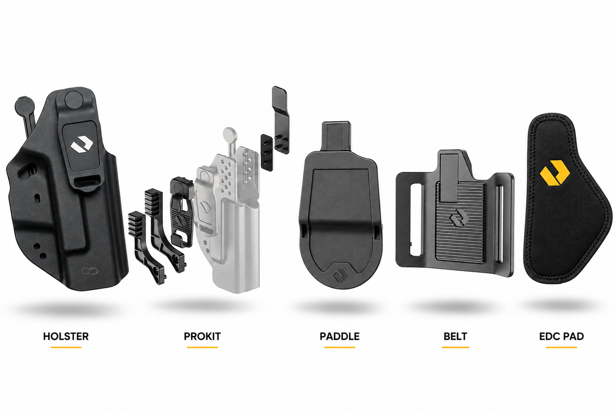Orpaz EVO IWB – נרתיק פנימי וחיצוני לאקדח עם נעילה | היחיד מסוגו בישראל